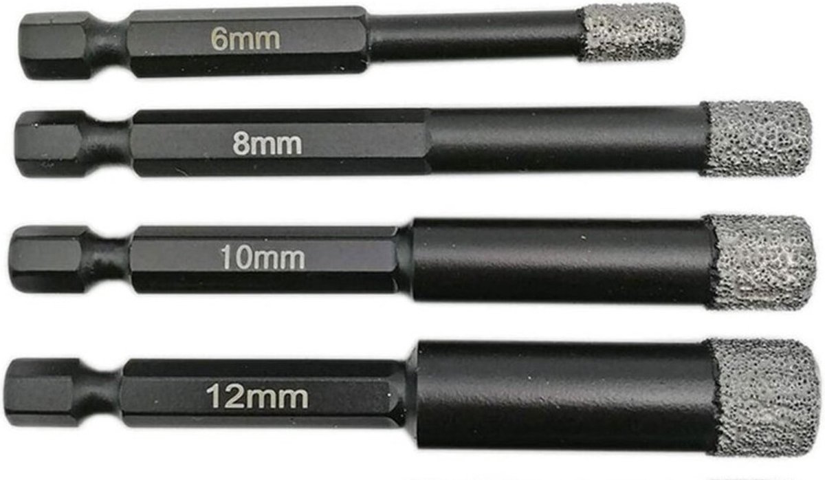 Diamantboor - Tegelboor - Droog - HEX – Wax 6/8/10/12/mm