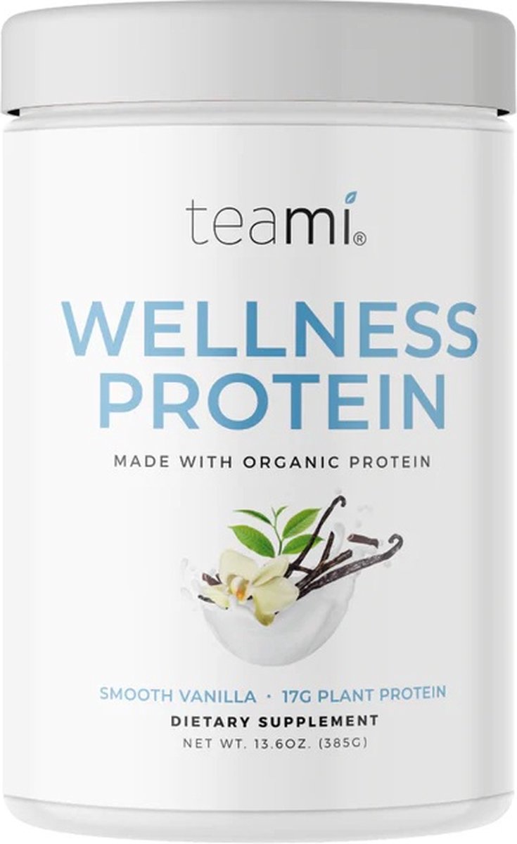 Teami Wellness Protein Vanilla Shake - Biologische erwten- en rijstproteĂŻne