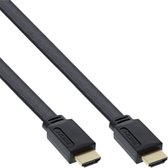 Platte HDMI kabel - HDMI2.0 (4K 60Hz + HDR) - CCS aders / zwart - 2 meter