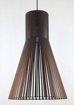 Lampes suspendues design Olivios lampe suspendue bois Cesta noir 60cm de haut 40cm de diamètre conçu et fabriqué aux Nederland par Olivios desig olivios.nl