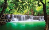 Waterfall Lake Forest Nature Photo Wallcovering