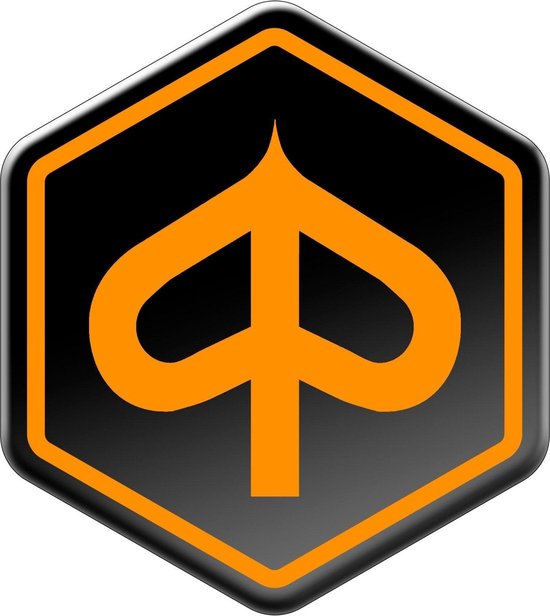 Piaggio Zip Logo Oranje - Piaggio Zip Accessoires - Embleem
