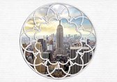 New York City Skyline Window Photo Wallcovering