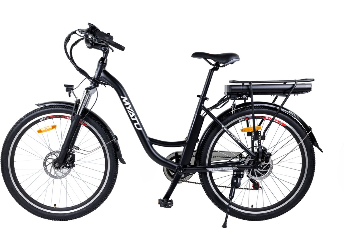 Myatu EBike voor heren en dames Lage Instap met 45 cm Aluminium Frame