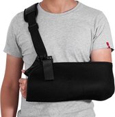 WiseGoods Mitella épaule universelle – bras de suspension – immobilisateur coude et poignet – blessure à l'épaule – Zwart