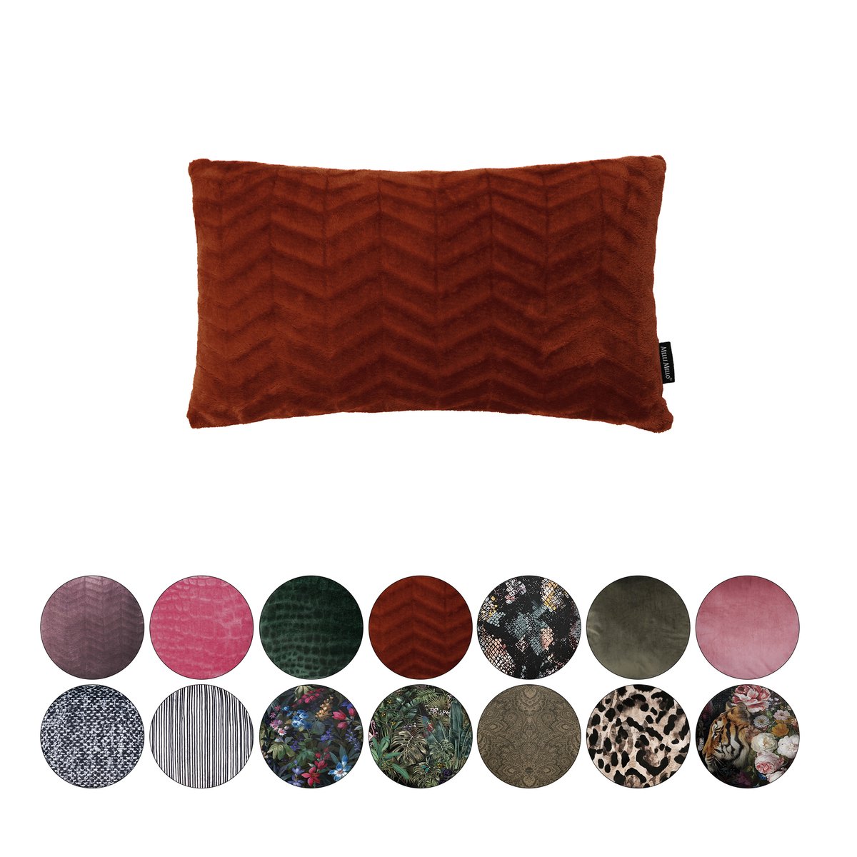 Melli Mello - Heartbreaker Sierkussen - 30x50 cm - Velvet - Roest Terra - Klein