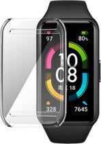 Beschermende watch case - hoesje - geschikt voor Huawei Band 7 - transparant