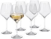 Eva Trio - Legio Nova Glas Wijn Wit 380 ml Set van 6 Stuks - Transparant - Glas