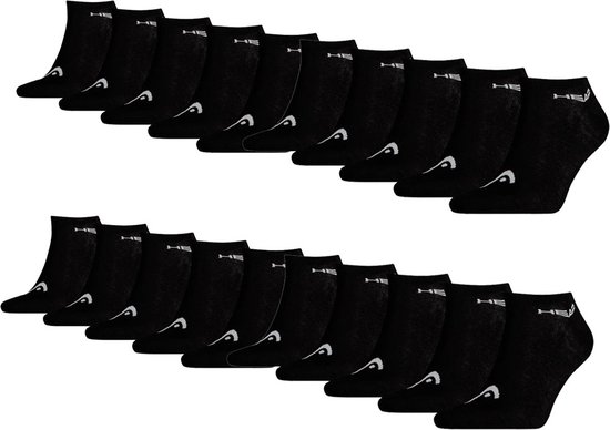 film Ontwapening geestelijke gezondheid HEAD Sneaker Sokken - 20 paar sneakersokken - Unisex - Zwart - Maat 39/42 |  bol.com