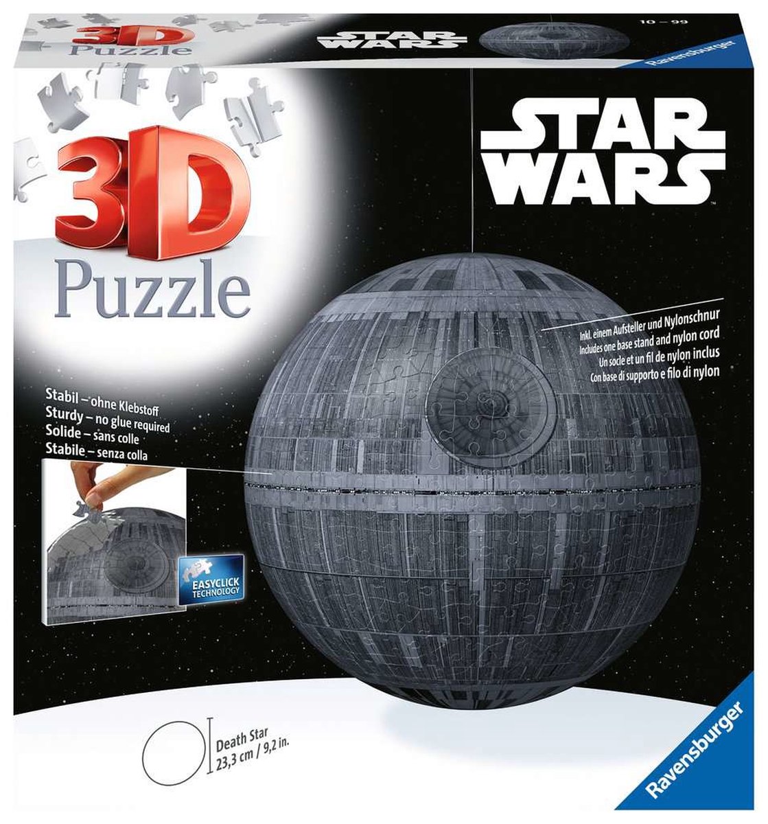 Ravensburger Star Wars - Death Star (543 Pieces) 3D Puzzel - Grijs