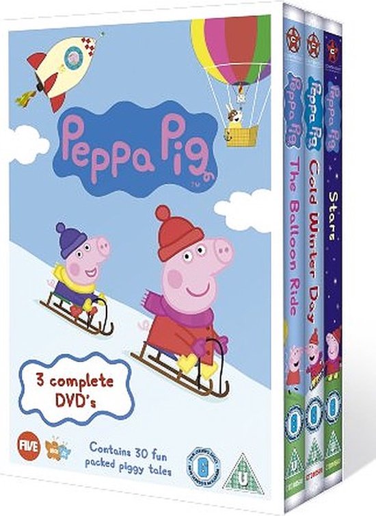 Peppa Pig Triple (Balloon Ride, Cold Winter Day and Stars) [DVD] (Dvd