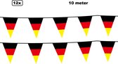 12x Vlaggenlijn Duitsland 10 meter - Landen Duits oktoberfest festival thema feest EK WK sport voetbal