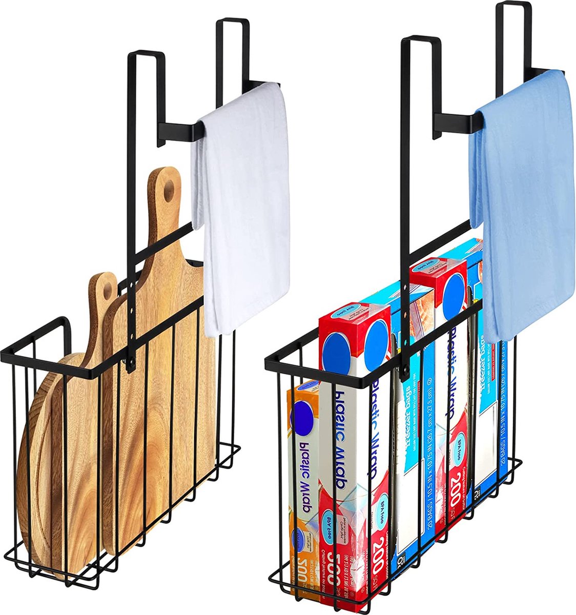 does not apply 2 stuks organizer hangmand onder het rek, hangende mand voor keuken, voorraadkast, kantoor, boekenplank, kast, badkamer