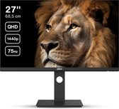 Dahua Technology LM27-P301A, 68,6 cm (27"), 2560 x 1440 pixels, Quad HD, LED, 5 ms, Noir