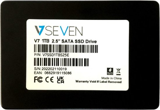 Hard Drive V7 V7SSD1TBS25E 1000 GB 2,5"