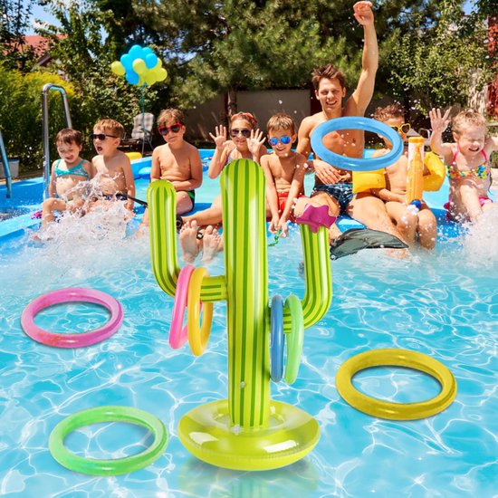 Opblaasbaar spel voor kinderen | Ring gooien | Zomer | Zwembad | Kado |  Cadeau |... | bol.com