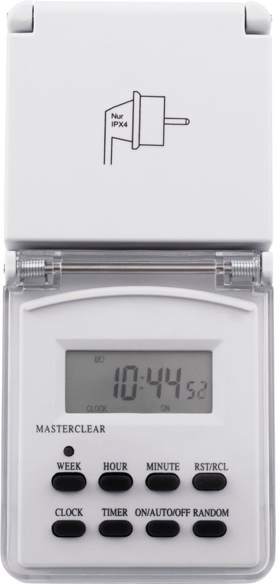 Schemerschakelaar, instelbaar, detectiehoek 160°, detectiebereik 9 m, 230 V, 1.5 A, 300 W Schemerschakelaar, instelbaar, detectiehoek 160°, detectiebereik 9 m, 230 V, 1.5 A, 300 W