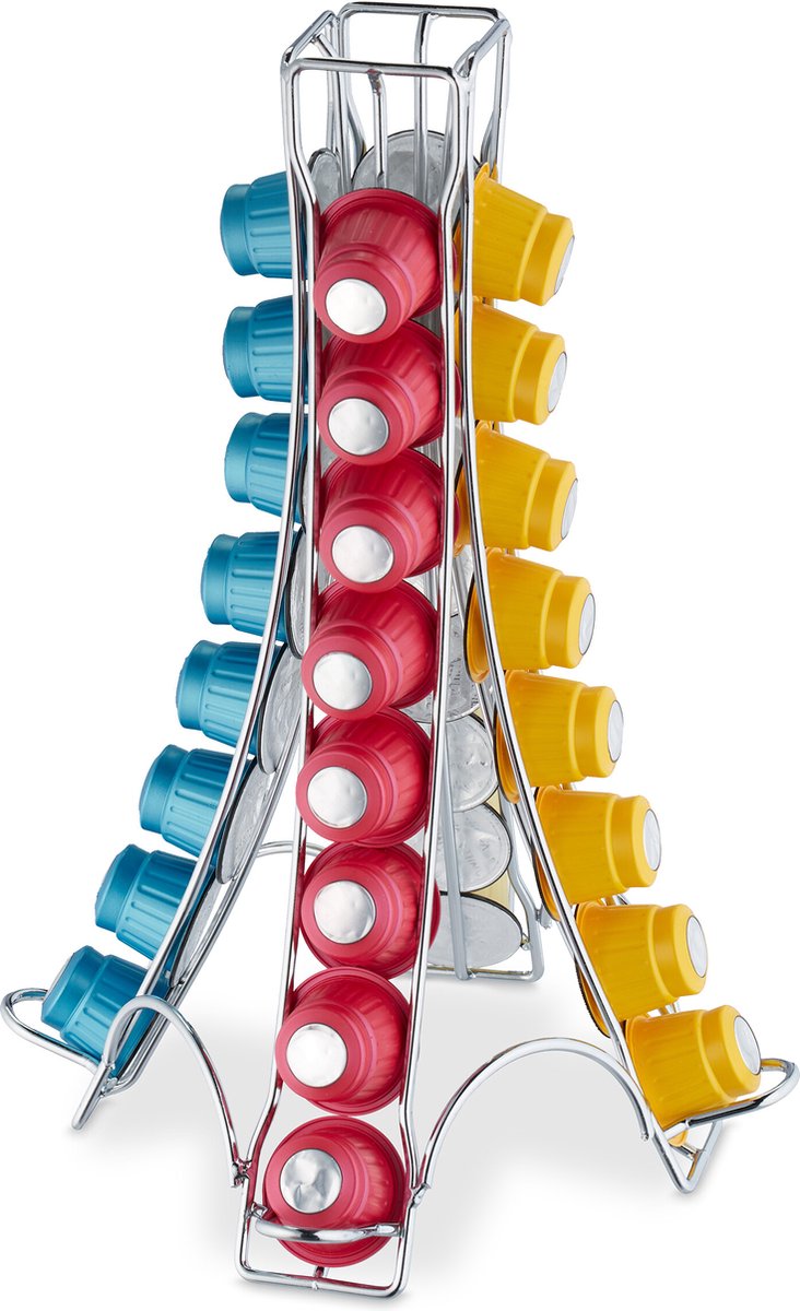 capsulehouder - geschikt voor Nespresso - voor 32 cups - metaal