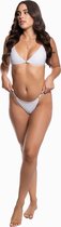 Yash Mine - Strap Bikini Bottom - Bikini Broekje Dames - Brazilian Bikini Dames - Bikini String Dames - Wit - Maat L