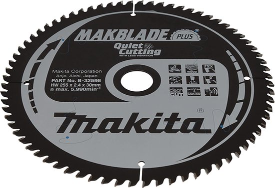 Foto: Makita b 32596 zaagblad makblade plus 255x30mm