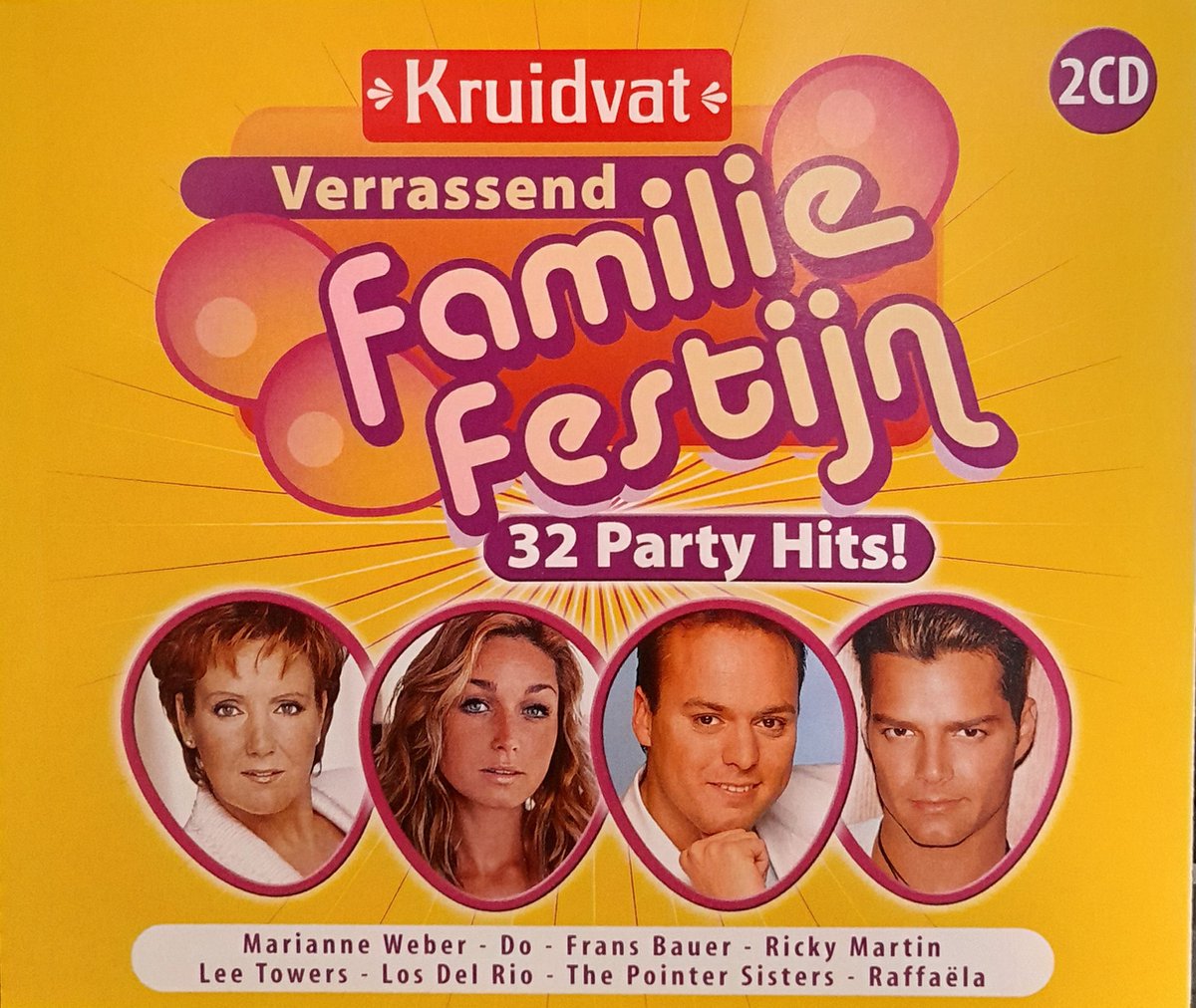 Verrassend Familiefestijn - 32 Partyhits - Dubbel Cd - Frans Bauer, Labelle, O Zone, Dolly Parton, Sailor, The Sunclub, Vader Abraham, Middle Of The Road - Onbekend