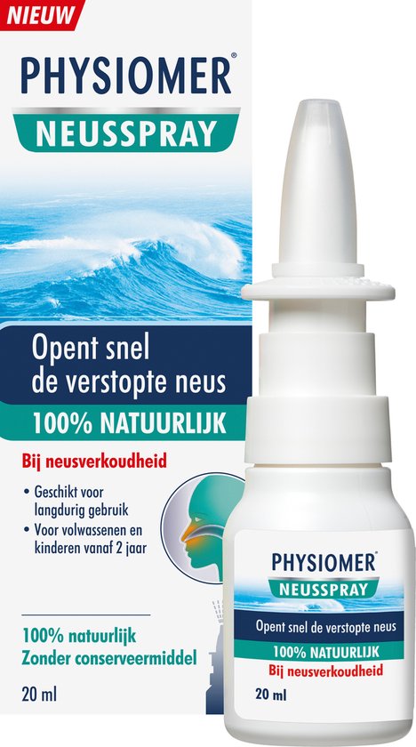 Physiomer 100% natuurlijk - Neusspray bij neusverkoudheid - 20 ml
