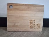 Ontbijtplankje Unicorn - Hout - Plank - Kind - Graveren - Lunch - Persoonlijk - Cadeau - Cadeauidee - Kinderen - Broodplank