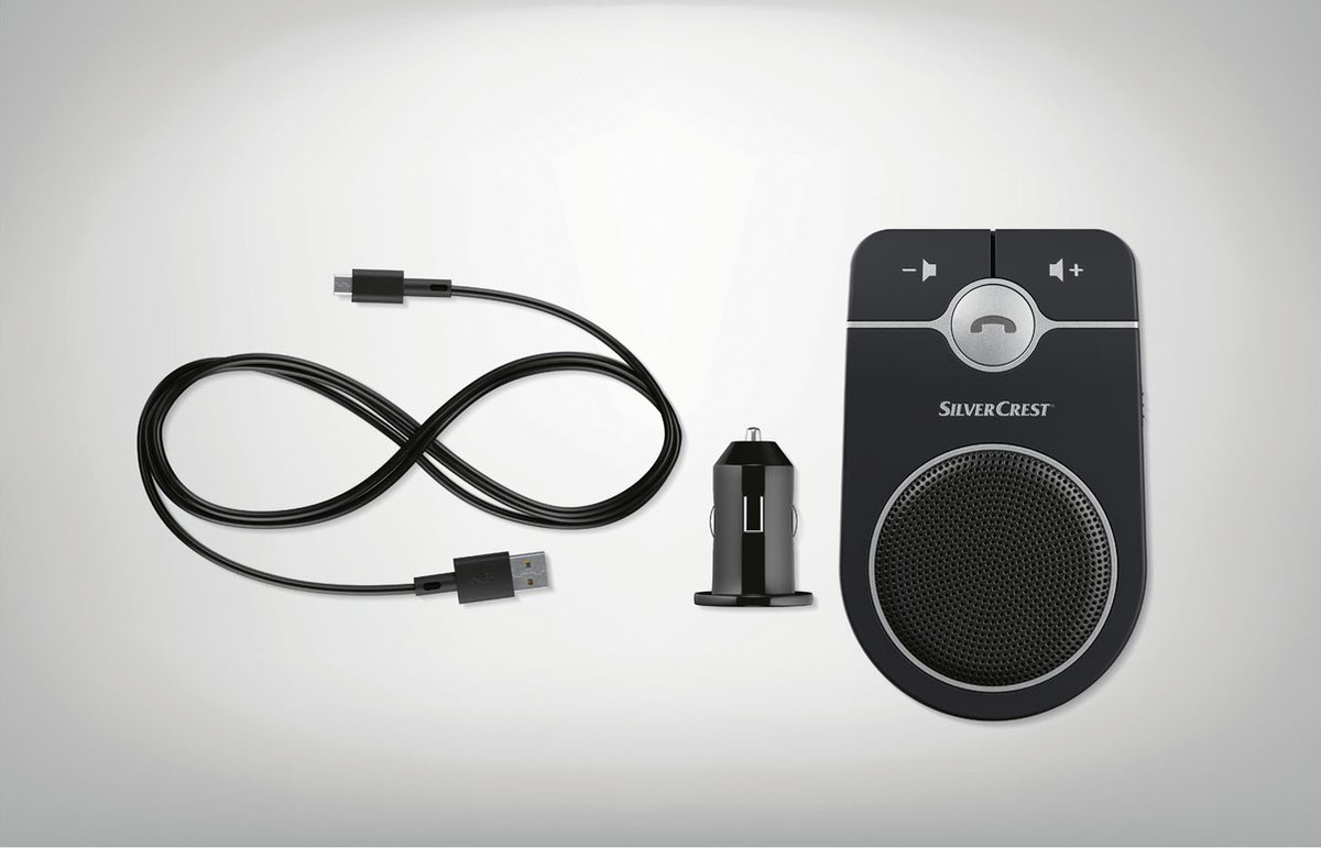 Silvercrest Auto Hands free set -Bluetooth - Bereik 10m | bol.com