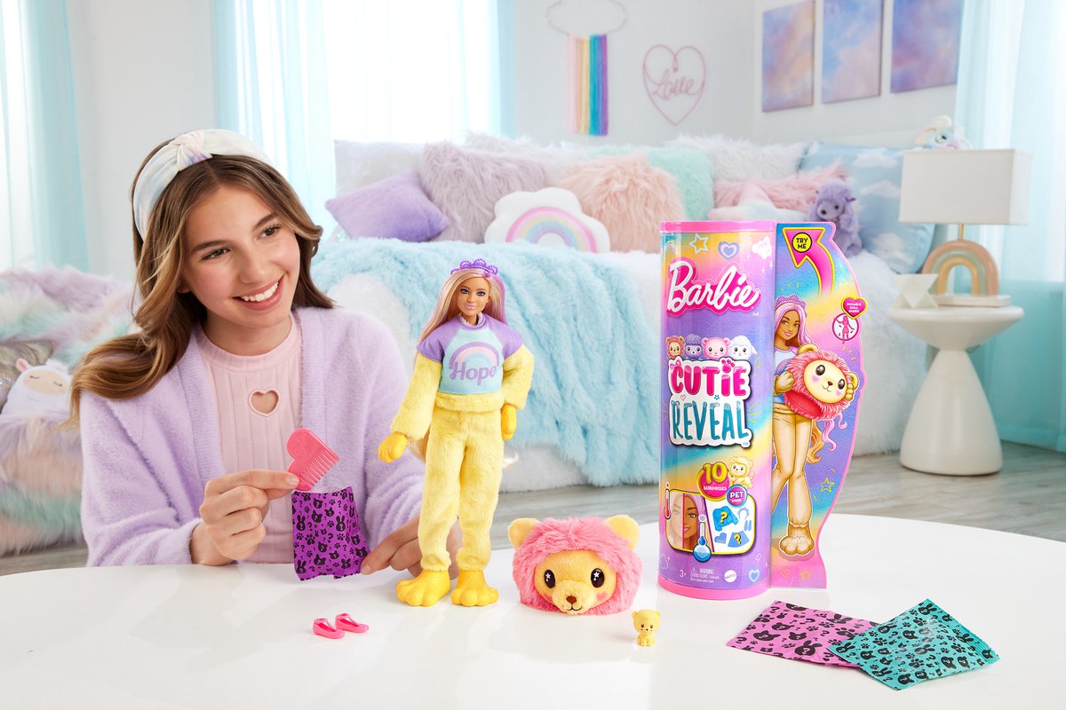 Barbie Cutie Reveal Leeuw - Barbiepop — afbeelding 8