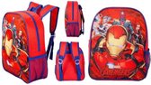 Avengers rugtas / schooltas - rood met blauw - Marvel Avengers rugzak - 30 x 25 cm.
