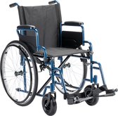 Sky Basic opvouwbare rolstoel met lekvrije PU banden - Blauw - Inklapbaar - Zitbreedte 46 cm