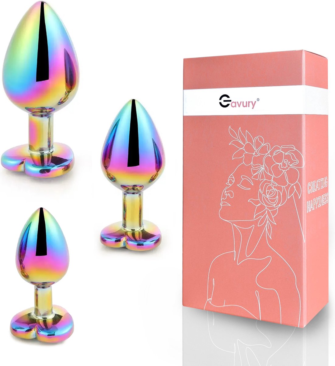 Goedkoopste GAVURY SHINE BUTTPLUG - Set van 3 Formaten voor Mannen en Vrouwen – Ergonomische Clitoris en Prostaat Stimulator - Duurzame Aluminium Metaal - Intense Sex Orgasme - Anale en Vaginale Penetratie Seksspeeltjes - G-spot Anaalplug – Overal Seksuele Genot