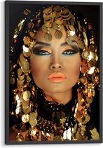 Ingelijste poster Arabische Prinses 93x63 cm