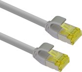 Ultra slim Patchkabel S/FTP Cat 6A grijs 5 M - Netwerkkabel - Computerkabel - Kabel