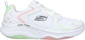 Skechers D'Lux Fitness Sneaker - Vrouwen - Wit/groen/roze - Maat 37