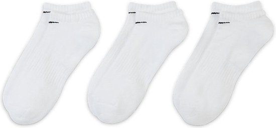 Chaussettes de Chaussettes de sport Nike Everyday Cushion No Show Socks - Taille 39-42 - Unisexe - Noir / Blanc Taille 38-42