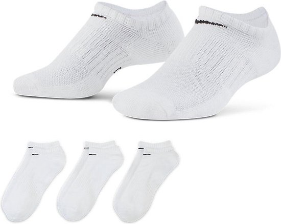 Chaussettes Nike Everyday Cushion No-Show Socks (regular) - Taille 34-38 - Unisexe - noir / blanc