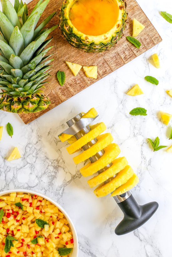 Coupe ananas, découpe rapide - Vacu Vin - ustensiles de cuisine