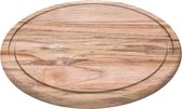 Snijplank teak, Ø 26 cm, steakplaat van teakhout, FSC-gecertificeerd, serveerplank, keukenplank