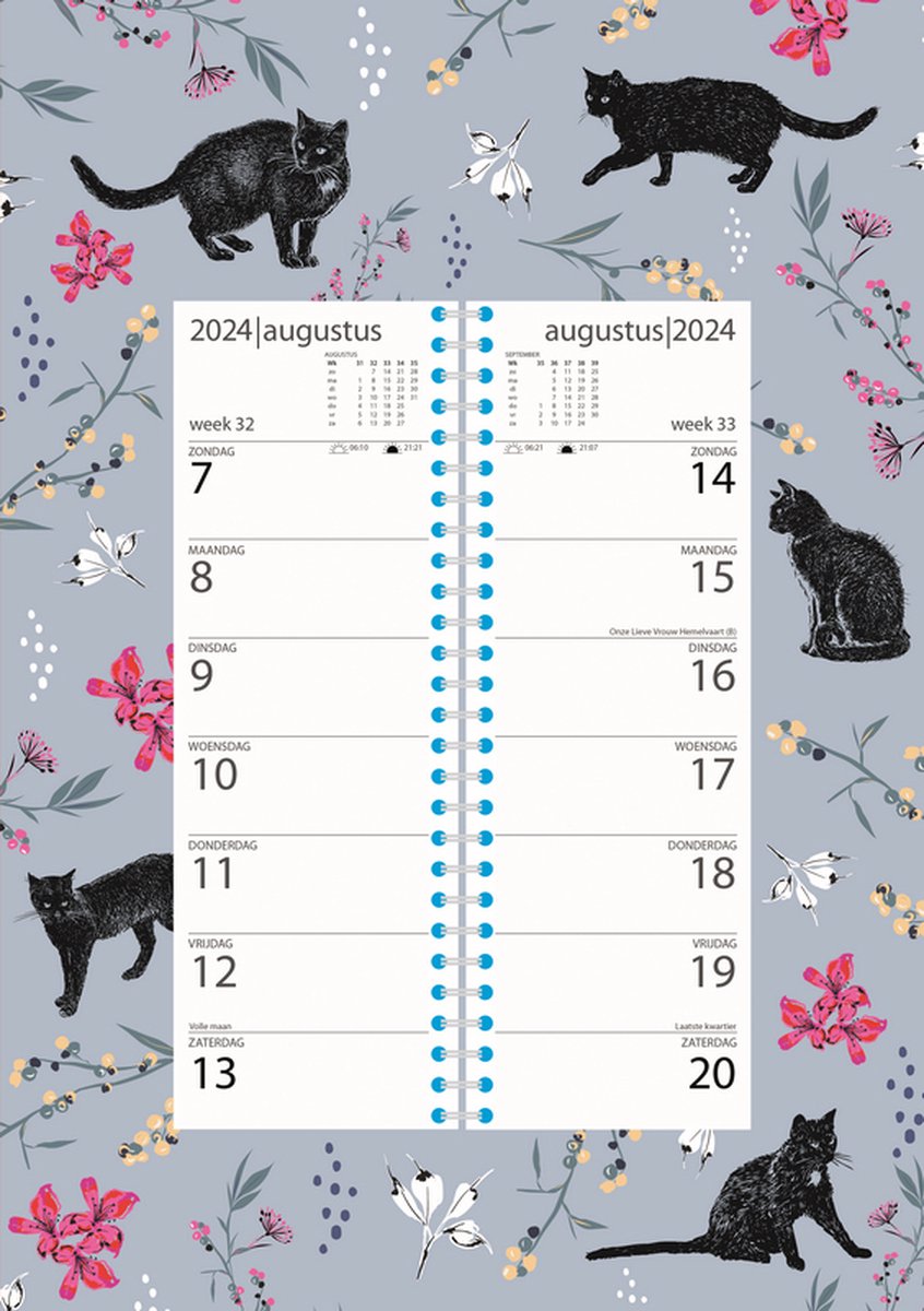 Cat Lovers Weekomleg Kalender 2024