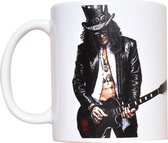 Slash Mok Bekker - Gitaar - Gitaar Mok - Wit - Koffie Thee