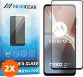 Mobigear Screenprotector geschikt voor Motorola Moto G32 Glazen | Mobigear Premium Screenprotector - Case Friendly - Zwart (2-Pack)
