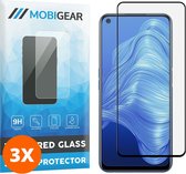 Mobigear Screenprotector geschikt voor Realme 7 Glazen | Mobigear Premium Screenprotector - Case Friendly - Zwart (3-Pack)