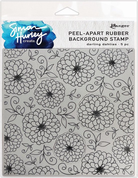 Ranger Simon Hurley Create. Background Stamp Darling Dahlias | bol