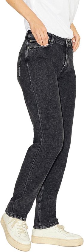 Jack & Jones Seoul Straight Fit C3004 Jeans Met Middelhoge Taille - Dames - Black Denim - W29 X L32