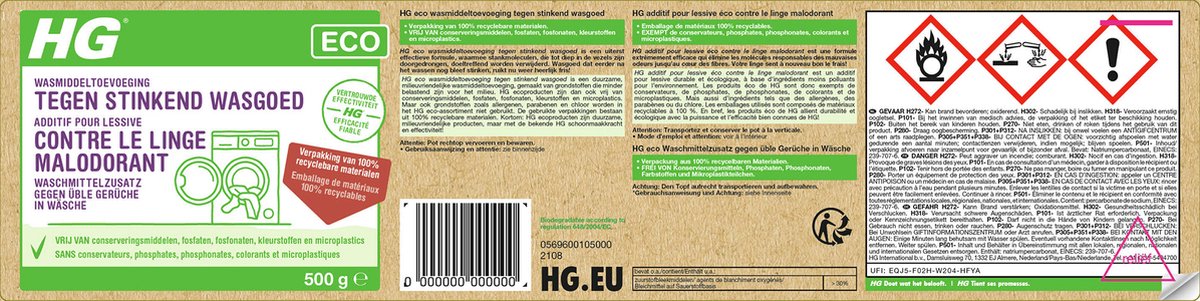 HG contre les lave-linge malodorants