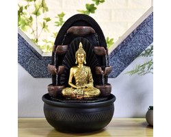 Kamerfontein Chakra (40cm) | Binnenfontein | Waterornament | Incl. LED Verlichting | Feng Shui Webwinkel