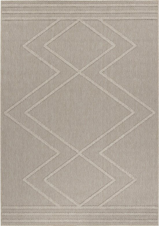 Natur Rug Xantha Tapis Extérieur Sisal Poils Ras Intérieur et Plein air Beige - 240x340 CM