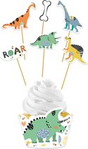 Folat - Cupcake decoratie set Dino Roars