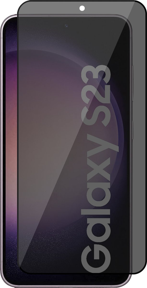 Privacy Screenprotector geschikt voor Samsung Galaxy S23 - Glas Screen Protector FullGuard